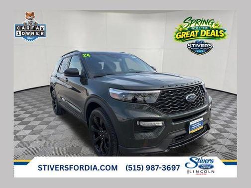 Forged Green Metallic 2024 Ford Explorer ST