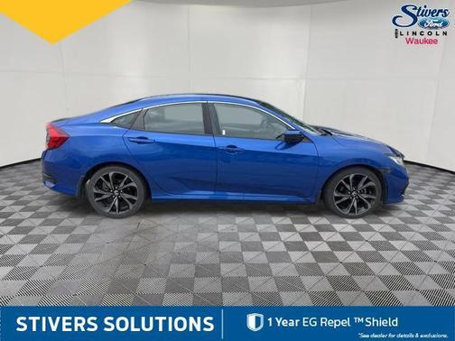Aegean Blue Metallic 2019 Honda Civic Sport