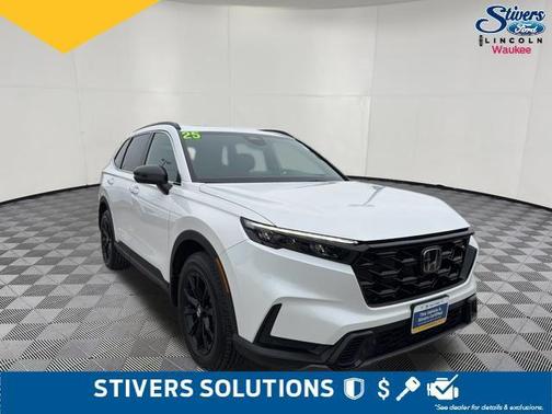 Platinum White Pearl 2025 Honda CR-V Hybrid Sport AWD