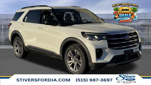 Star White Metallic Tri-Coat 2026 Ford Explorer Active