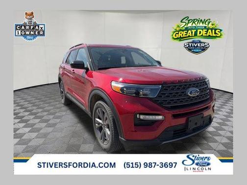 Rapid Red Metallic Tinted Clearcoat 2024 Ford Explorer XLT