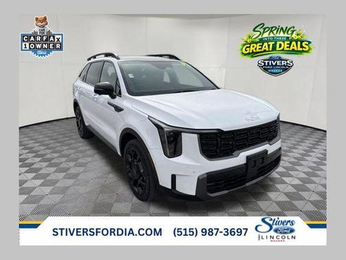 Glacial White Pearl 2024 Kia Sorento SX