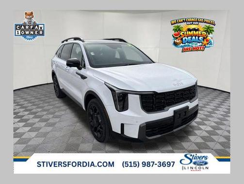 Glacial White Pearl 2024 Kia Sorento SX
