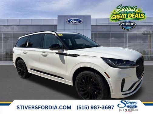 Pristine White Metallic Tri-Coat 2026 Lincoln Aviator Reserve AWD