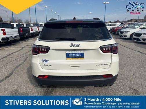 White Clearcoat 2020 Jeep Compass Limited