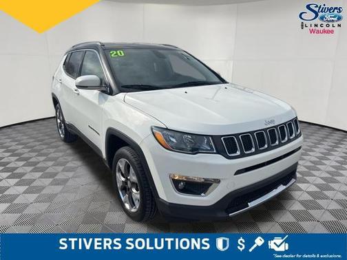White Clearcoat 2020 Jeep Compass Limited