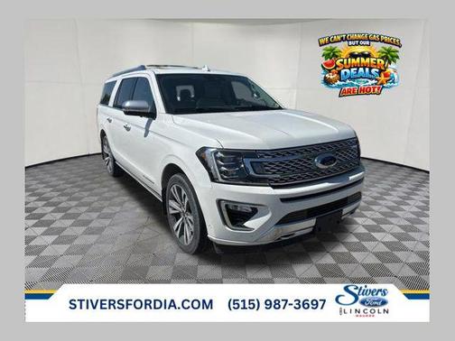 Star White Metallic Tri-Coat 2020 Ford Expedition Max Platinum