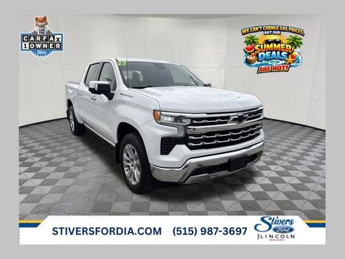 Summit White 2022 Chevrolet Silverado 1500 LTZ
