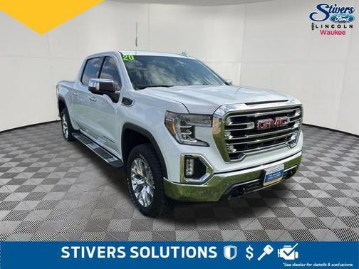 Summit White 2020 GMC Sierra 1500 SLT