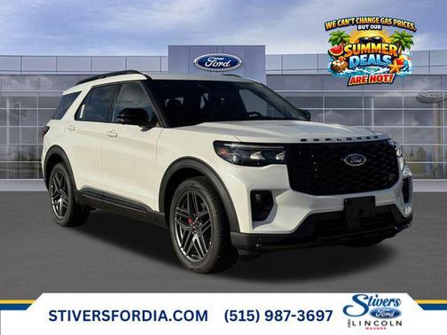 Star White Metallic Tri-Coat 2026 Ford Explorer ST