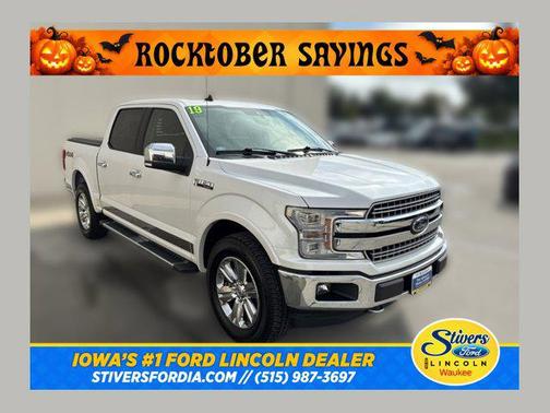 White Platinum Metallic Tri-Coat 2019 Ford F-150 Lariat
