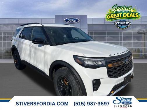 Star White Metallic Tri-Coat 2026 Ford Explorer Tremor