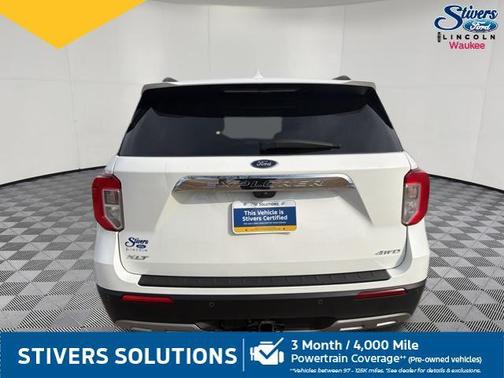 Star White Metallic Tri-Coat 2023 Ford Explorer XLT