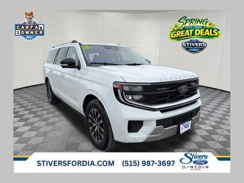 Oxford White 2025 Ford Expedition Max Platinum