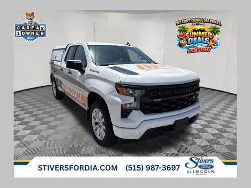 Summit White 2023 Chevrolet Silverado 1500 Custom