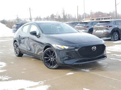 Jet Black Mica 2026 Mazda Mazda3 FWD w/Select Package Hatchback