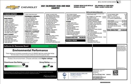 2021 Chevrolet Silverado 3500 High Country