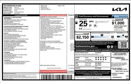 Everlasting Silver 2024 Kia Sportage EX