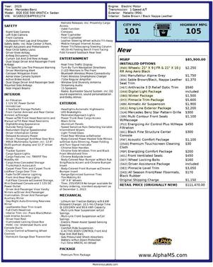 2023 Mercedes-Benz EQE 500 4MATIC+