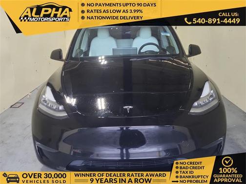 Solid Black 2022 Tesla Model Y Long Range Dual Motor All-Wheel Drive