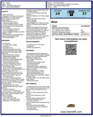 2020 Honda Civic Sport