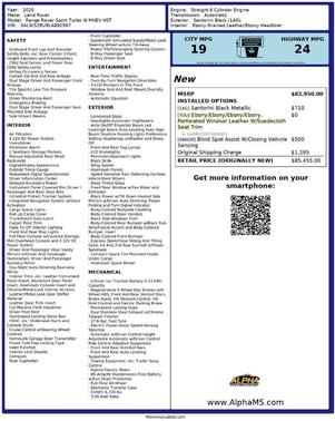 2020 Land Rover Range Rover Sport HST MHEV