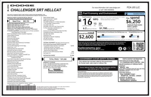 2018 Dodge Challenger SRT Hellcat