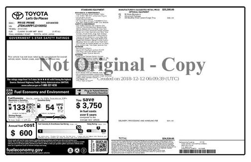 2018 Toyota Prius Prime Advanced