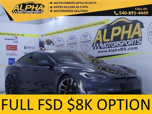 Gray 2022 Tesla Model S Plaid
