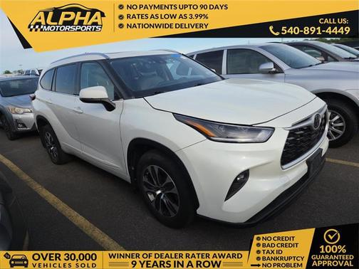 Blizzard Pearl 2021 Toyota Highlander XLE