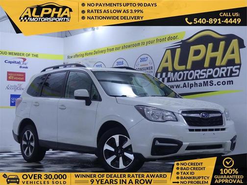 Crystal White Pearl 2018 Subaru Forester 2.5i Premium