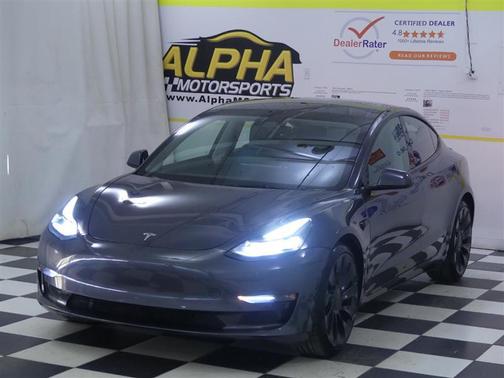 Gray 2023 Tesla Model 3 Performance