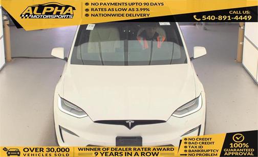 Pearl White Multi-Coat 2022 Tesla Model X Dual Motor All-Wheel Drive