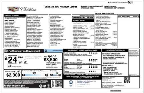 2023 Cadillac XT4 Premium Luxury