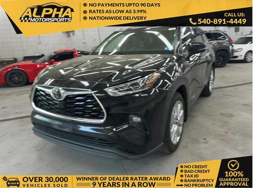 Black 2020 Toyota Highlander Limited