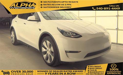 Pearl White Multi-Coat 2020 Tesla Model Y Long Range Dual Motor All-Wheel Drive