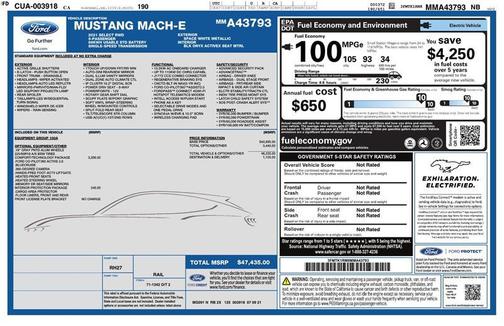 2021 Ford Mustang Mach-E Select