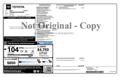 Black 2023 Toyota bZ4X XLE