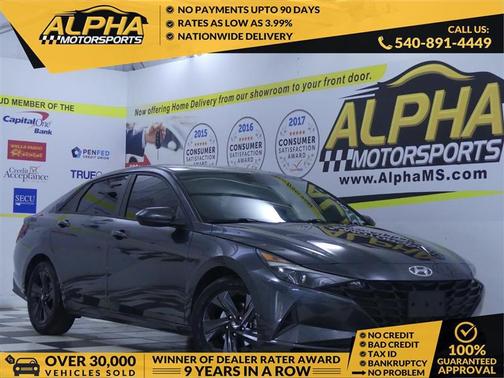 Portofino Gray 2021 Hyundai ELANTRA SEL