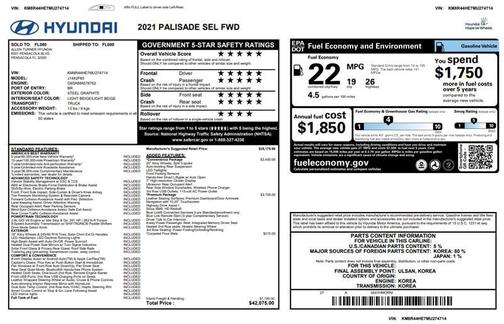 2021 Hyundai PALISADE SEL