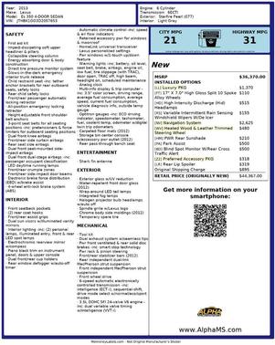 2013 Lexus ES 350 Base