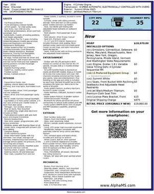 2016 Chevrolet Cruze Limited LS