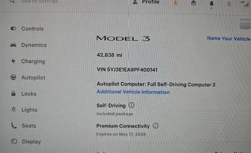 Gray 2023 Tesla Model 3 Standard Range
