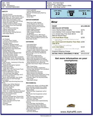 2018 Audi A6 2.0T Premium