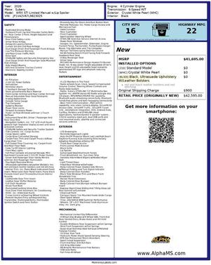 2020 Subaru WRX STI Limited w/Lip