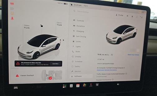 Pearl White Multi-Coat 2023 Tesla Model 3 Standard Range