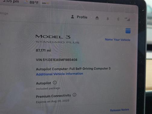 2021 Tesla Model 3 Standard Range Plus