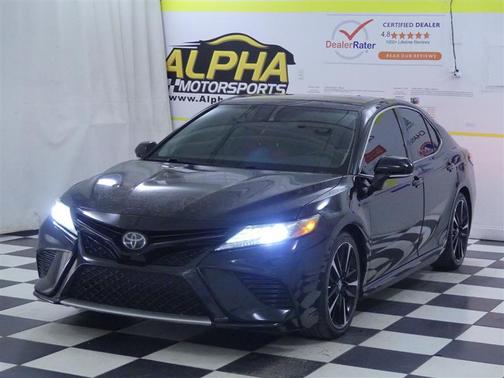 Midnight Black Metallic 2019 Toyota Camry XSE