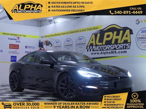 Solid Black 2021 Tesla Model S Long Range