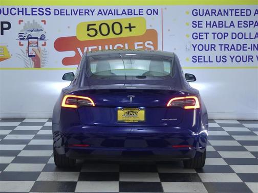 Deep Blue Metallic 2020 Tesla Model 3 Long Range